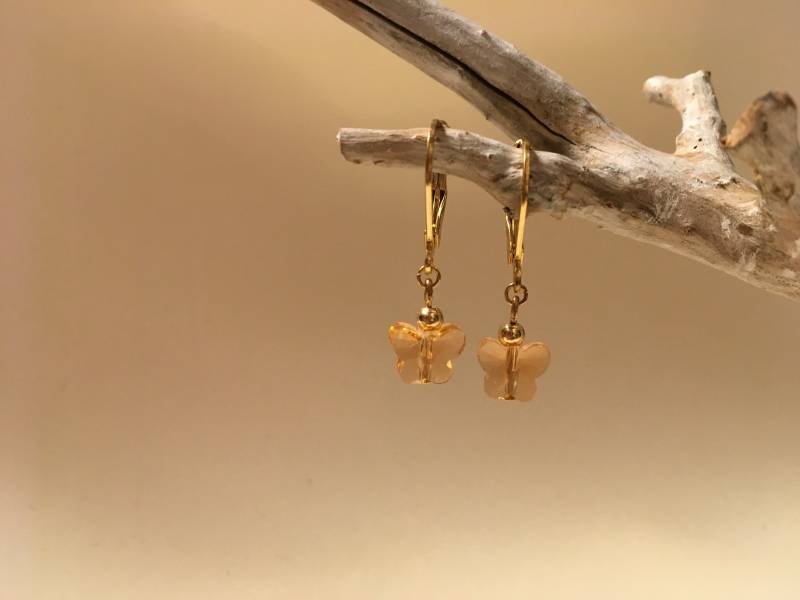 Schmetterling Ohrstecker, 18K Vergoldet Schmetterling Ohrstecker, 18K Vergoldet von EllasPiecesDE