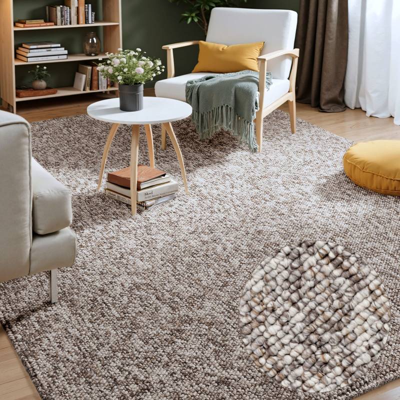 ELLE DECORATION Teppich "Rocco" rechteckig 10 mm Höhe Läufer, waschbar, Wohnzimmer, Esszimmer, Woll-Optik ELLE DECORATION Teppich "Rocco" rechteckig 10 mm Höhe Läufer, waschbar, Wohnzimmer, Esszimmer, Woll-Optik von Elle Decoration