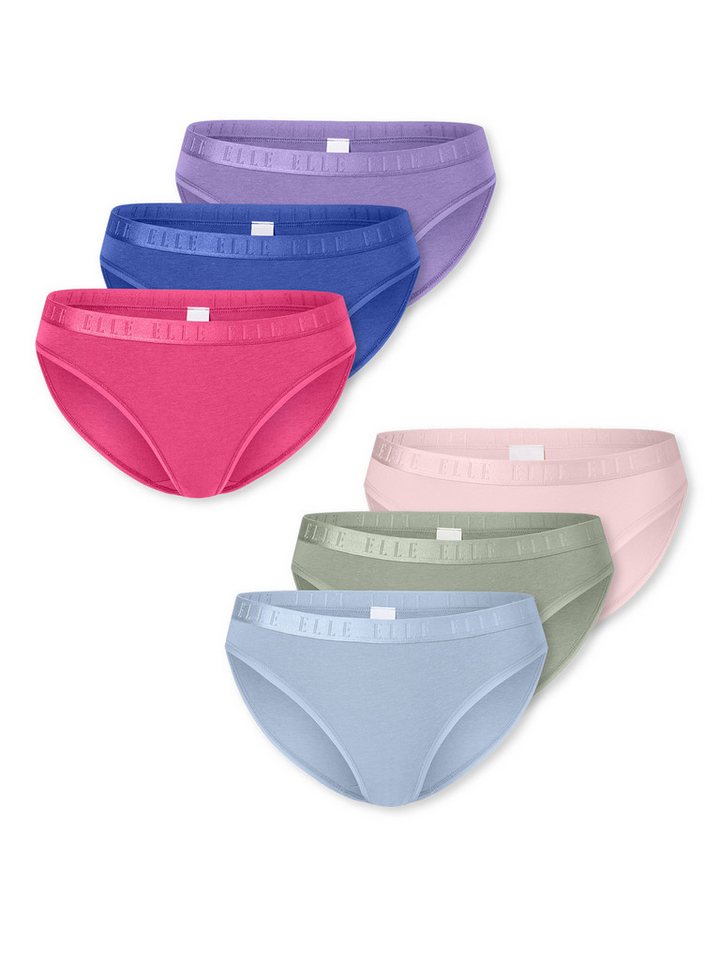 Elle Slip Bikini Brief - ELLE SUPER SOFT (6-St) unterhose unterwäsche basic von Elle