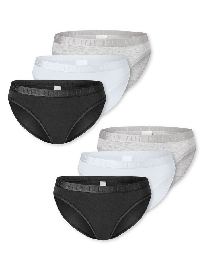 Elle Slip Bikini Brief - ELLE SUPER SOFT (6-St) unterhose unterwäsche basic von Elle