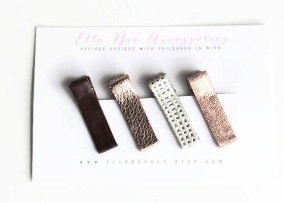 Leder Haarspange, Haarspangen, Haarspangen Für Mädchen, Kinder, Haarspange von ElleBeeAcc