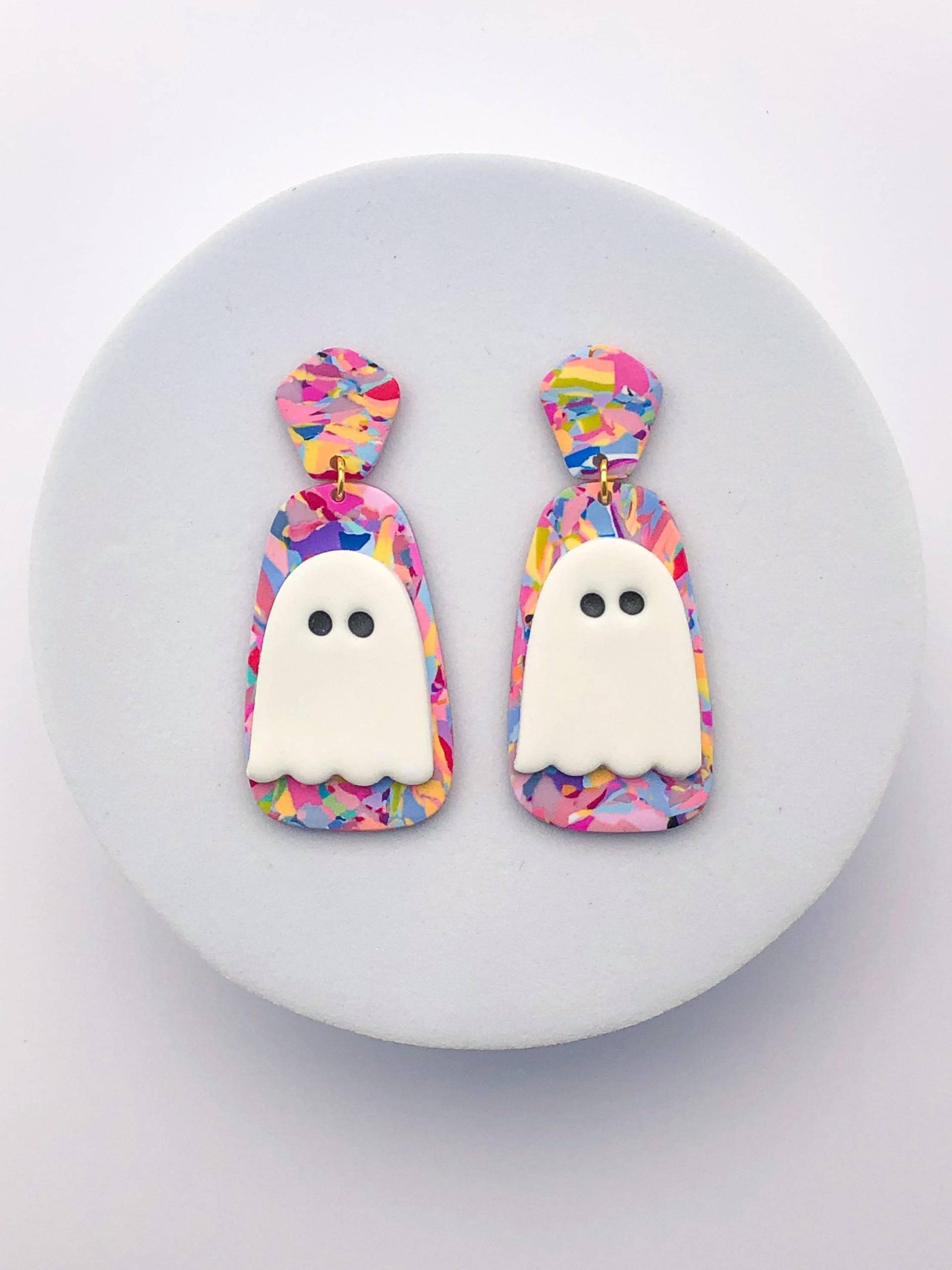 Halloween Ohrringe, Herbst Geschenk Für Lehrer, Handgemachte Leichte Ohrringe Aus Polymer Clay, Für Empfindliche Ohren von ElleBeeClay