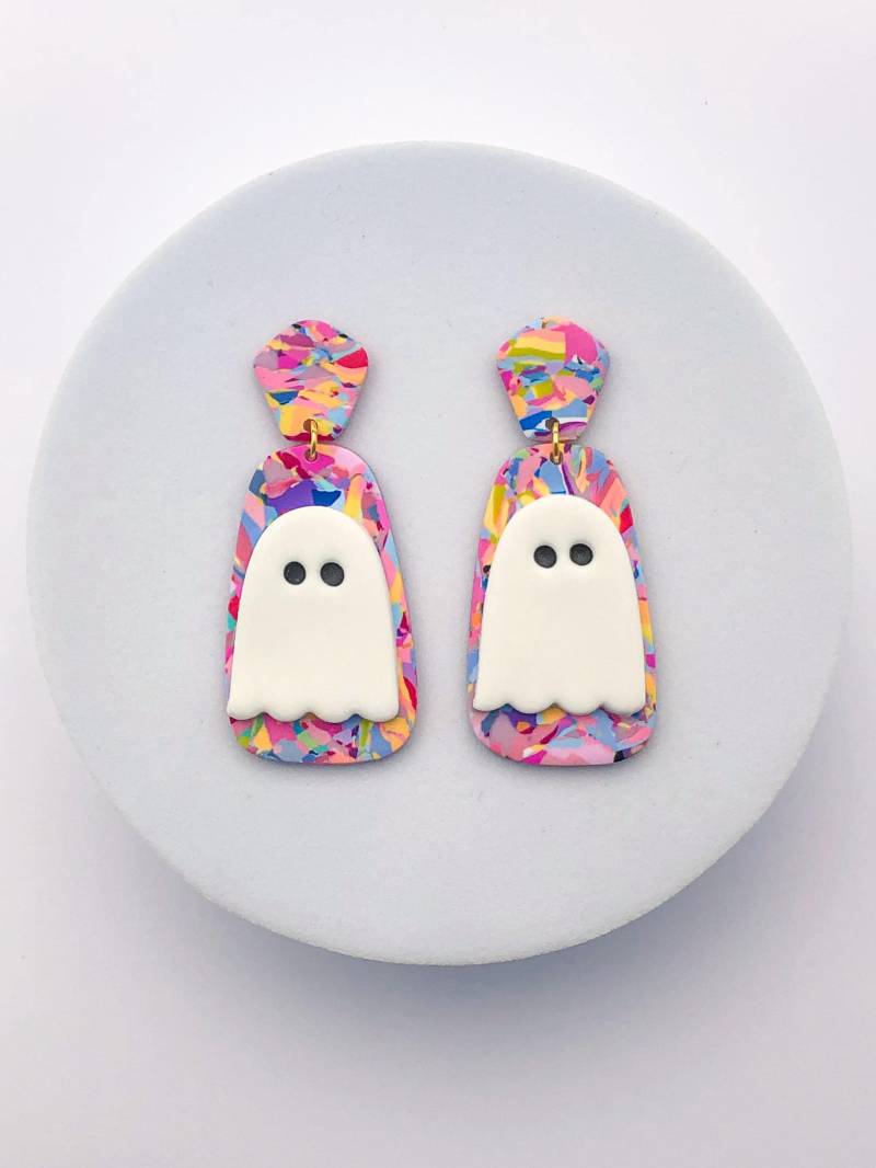 Halloween Ohrringe, Herbst Geschenk Für Lehrer, Handgemachte Leichte Ohrringe Aus Polymer Clay, Für Empfindliche Ohren von ElleBeeClay