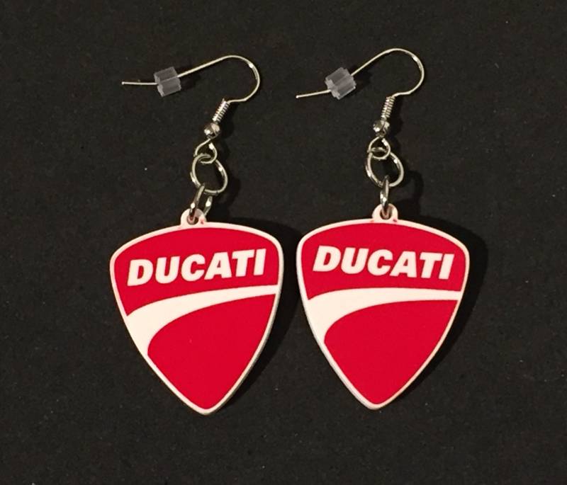 Ducati Ohrringe Handgefertigte Reproduktion Ducati Ohrringe Handgefertigte Reproduktion von ElleBiLaser