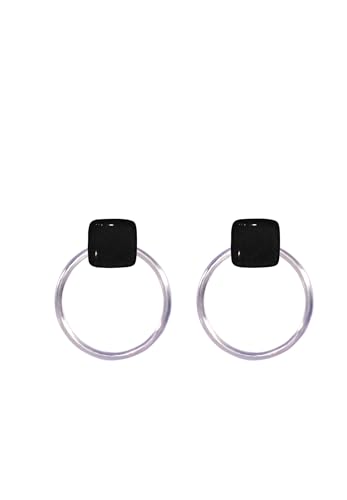 Ellen Kvam Back-Front Hoop and stud earring - Black Ellen Kvam Back-Front Hoop and stud earring - Black von Ellen Kvam Jewelry
