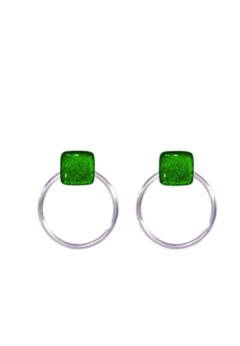 Ellen Kvam Back-Front Hoop and stud earring - Lime von Ellen Kvam Jewelry