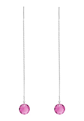 Ellen Kvam Classic Crystal Threader Earring- Pink Ellen Kvam Classic Crystal Threader Earring- Pink von Ellen Kvam Jewelry