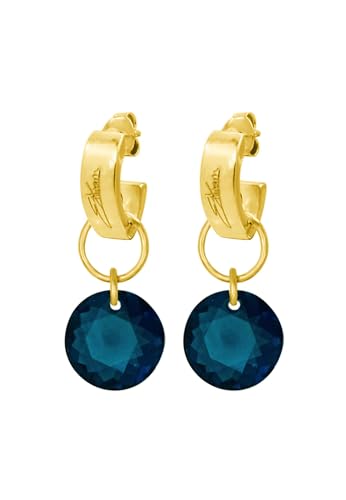 Ellen Kvam Classic Cut earrings - Navy Blue von Ellen Kvam Jewelry