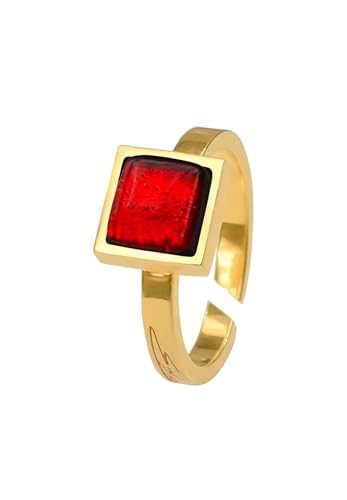 Ellen Kvam Red Box Ring, Silber, Kein Edelstein von Ellen Kvam Jewelry