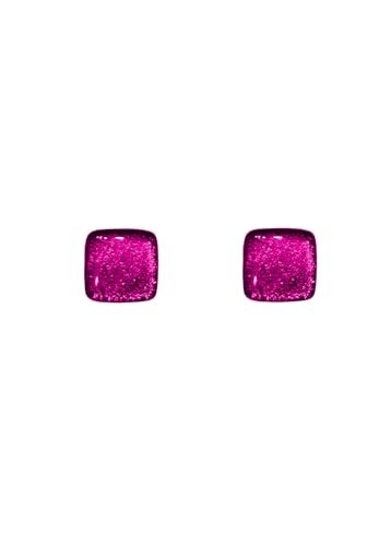 Stud earrings Sterling Silver Pink von Ellen Kvam Jewelry