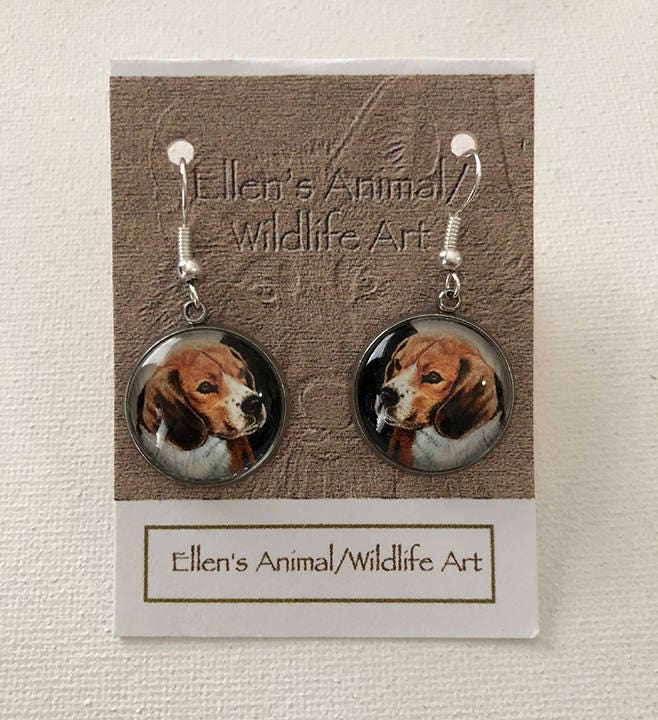 Beagle Ohrringe, Hundeohrringe, Schmuck, Hundeschmuck, Haustier, Tierliebhaber von EllenChesterAnimals