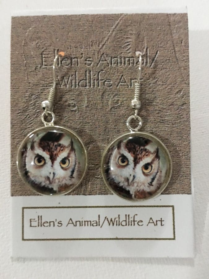 Eulen Ohrringe, Schmuck, Kunst, Käuzchen von EllenChesterAnimals