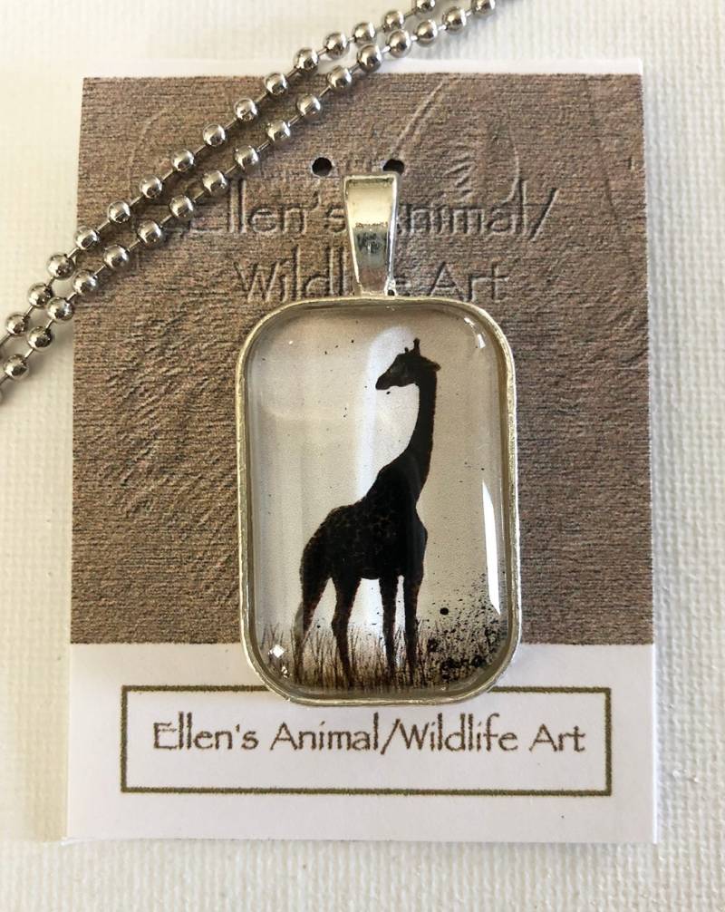 Giraffe Anhänger, Halskette, Schmuck, Cabochon, Afrikaner, Wild Lebende Tiere, Tier, Zootier, Tierliebhaber, Kunstdruck Giraffe Anhänger, Halskette, Schmuck, Cabochon, Afrikaner, Wild Lebende Tiere, Tier, Zootier, Tierliebhaber, Kunstdruck von EllenChesterAnimals
