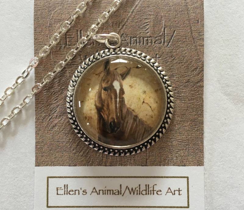 Pferd Anhänger, Halskette Pferd, Für Tiere, Schmuck Tierliebhaber, Pferde von EllenChesterAnimals