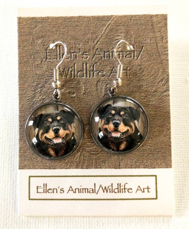 Rottweiler Ohrring, Schmuck, Hund, Haustier, Tier, Bezaubernd, Hübsch, Rotty, Rott von EllenChesterAnimals