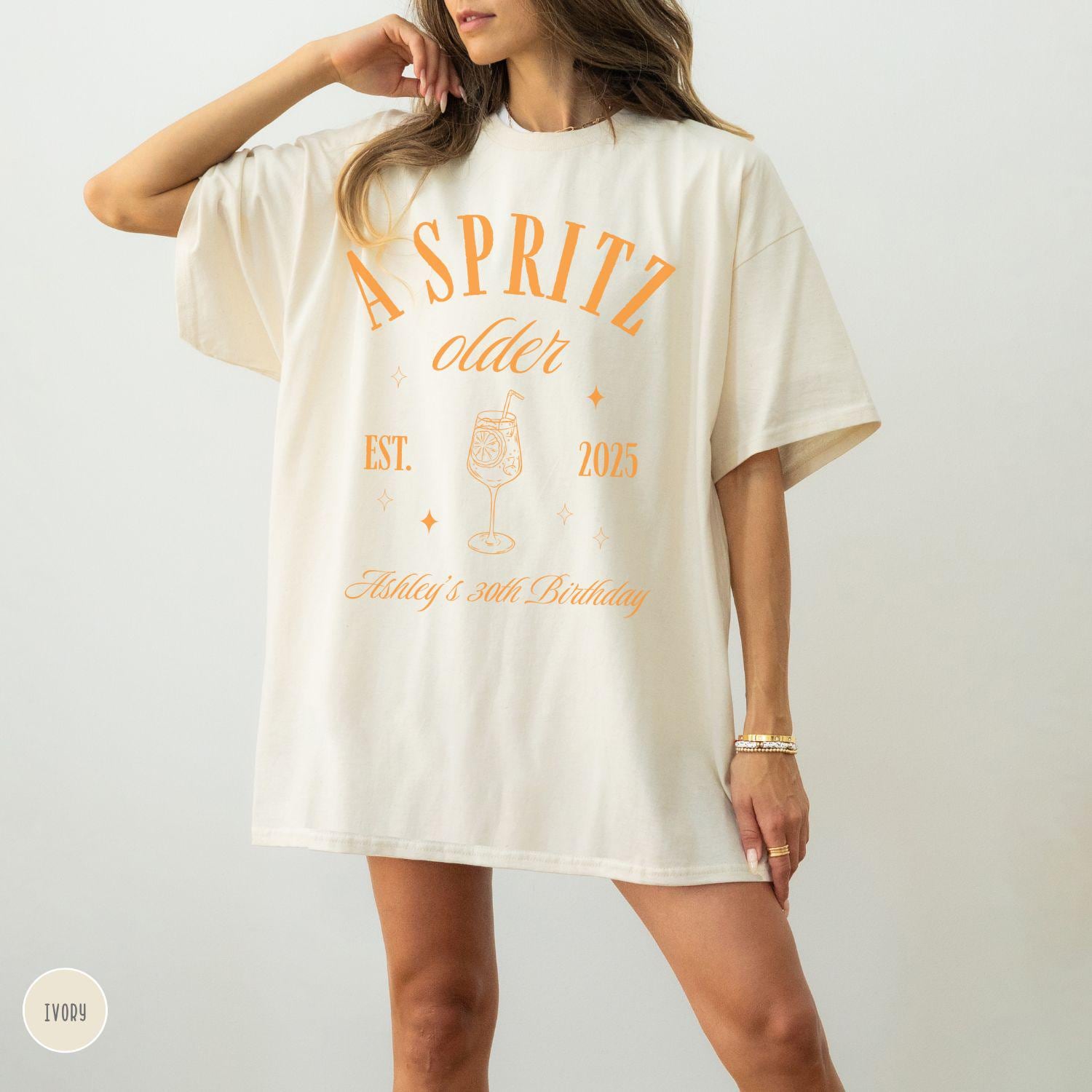 Aperol Spritz Shirt, A Older Comfort Color Tshirt, 30Th Birthday Shirt, Italian Theme, Drinking T Shirt von EllenPlnts