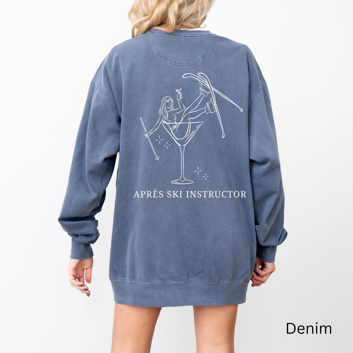 Apres Ski Sweatshirt, Instructor Sweater, All Day, Snowboarding, Weekend Trip, Comfort Color Sweatshirt von EllenPlnts
