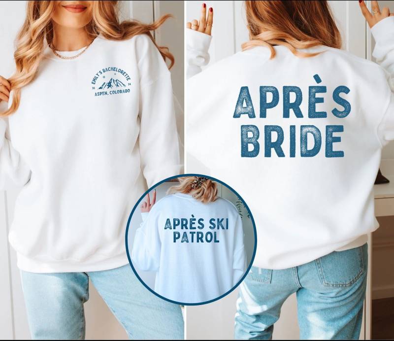 Custom Ski Bachelorette, Winter Bachelorette Sweatshirts, Bridesmaids Sweaters, Mountain Bach Crewneck, Aspen Sweatshirt von EllenPlnts