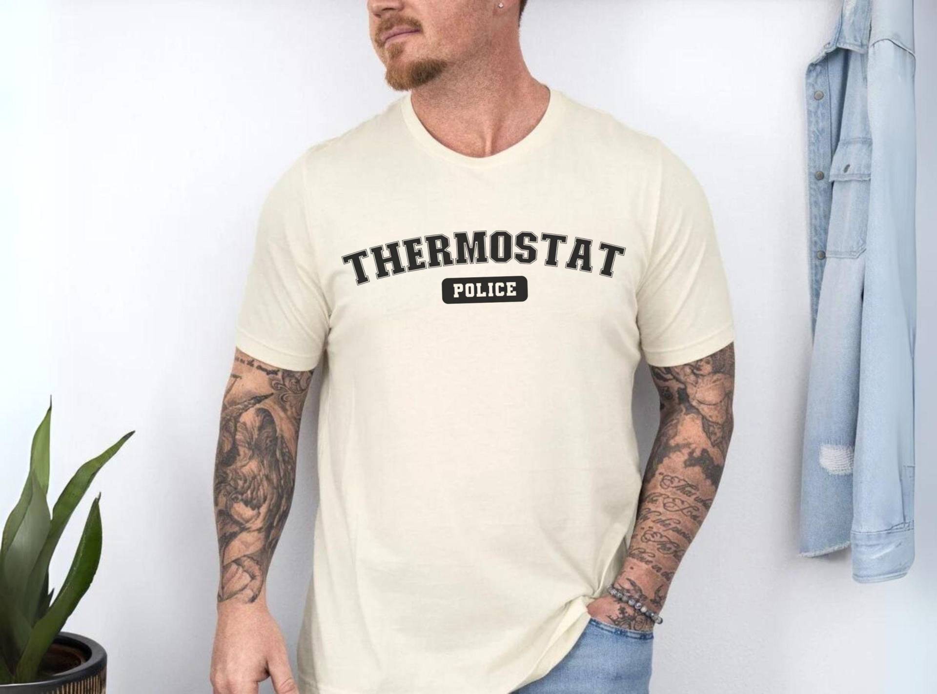 Funny Dad Shirt, Thermostat Police Tshirt, Fathers Day Gift, Gift For Husband von EllenPlnts