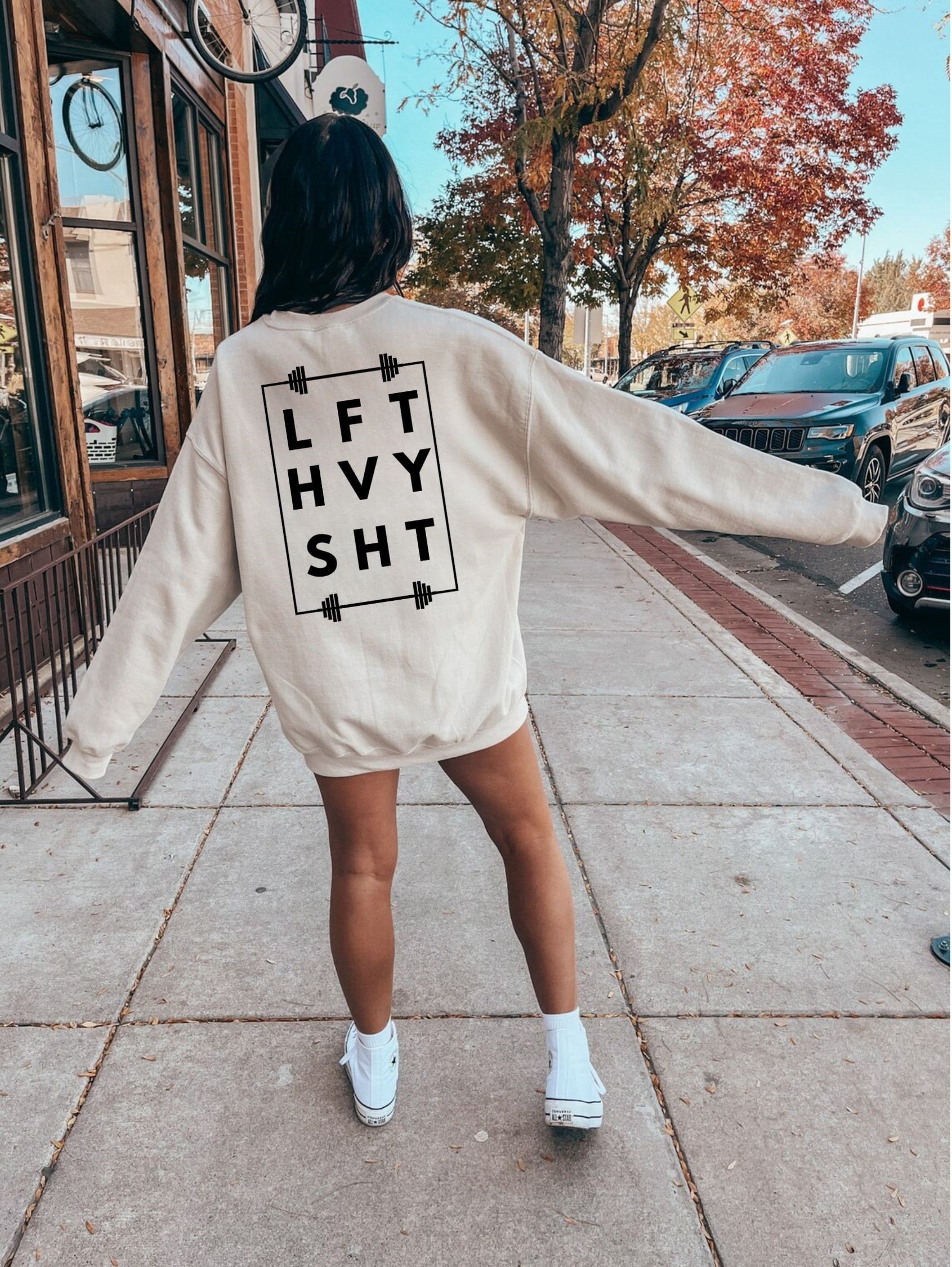 Lft Hvy Sht Sweatshirt, Gym Clothes, Gym Hoodie For Men, Lft Hvy Sht Sweater, Pump Cover, Girls Who Lift, Gift Gym Rat von EllenPlnts