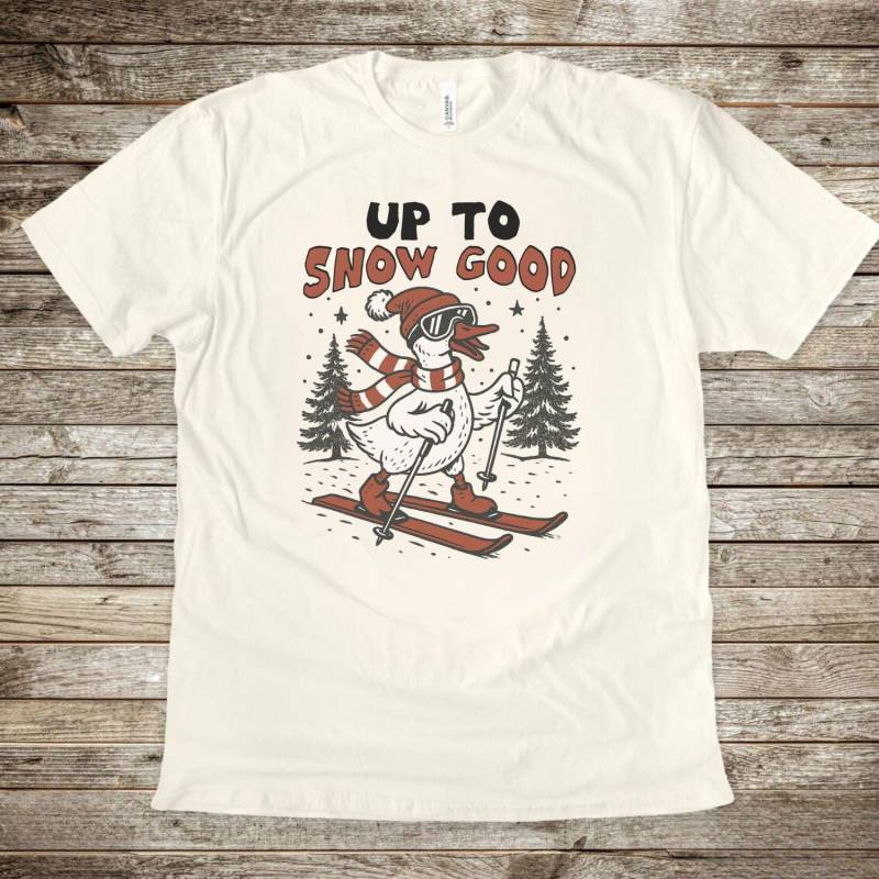Skiing Goose Shirt, Funny Gift For Ski Lover, Trip Family Vacation Tshirt, Skiier von EllenPlnts