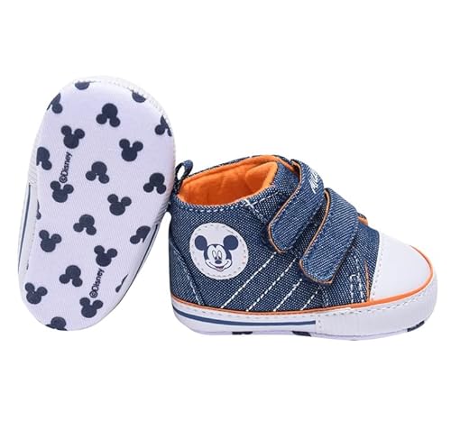 Ellepi Baby Disney Mickey Mouse Kleinkind Schuhe, Mickey Mouse Reißverschluss, 0-6 Monate von Ellepi