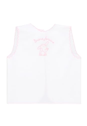 Ellepi Glückshemd Geburt Neugeborene Seide oder Baumwolle, Weiß / Rosa, Einheitsgröße von Ellepi