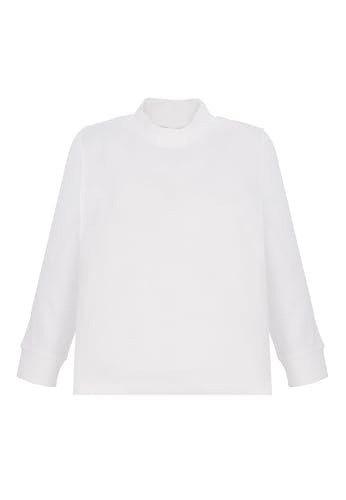 Ellepi Jungen Kinder Maedchen Langarmshirt mädchen Pullover Shirt Rollkragen Rollkragenpullover Weiss schwarz Langarm Tshirt Rolli Longsleeve Pulli unterhemd Rollkragenshirt Junge von Ellepi