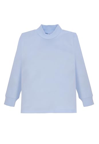 Ellepi Jungen Kinder Maedchen Langarmshirt mädchen Pullover Shirt Rollkragen Rollkragenpullover Weiss schwarz Langarm Tshirt Rolli Longsleeve Pulli unterhemd Rollkragenshirt Junge von Ellepi