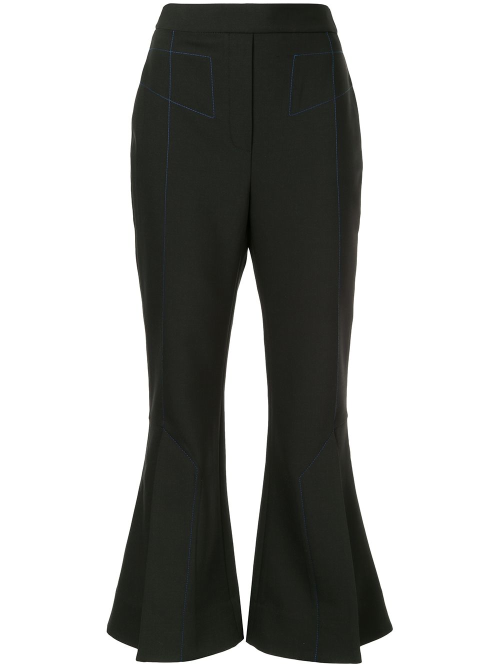 Ellery Weite Cropped-Spitzenhose - Schwarz von Ellery