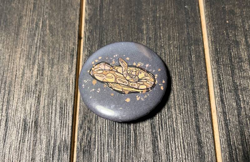 Graffiti Königspython Button von EllesReptiles