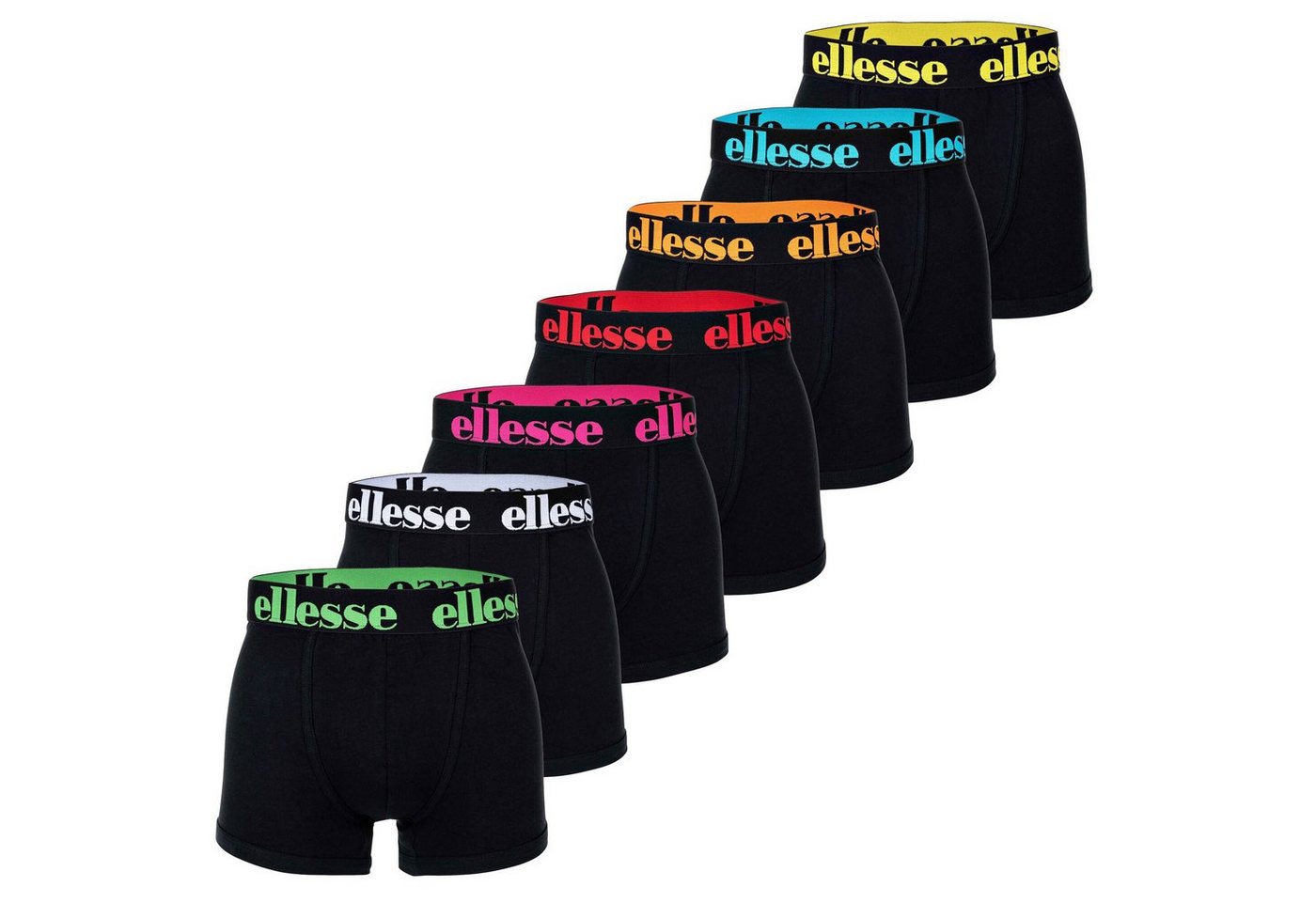 Ellesse Boxer Herren Boxer Shorts, 7er Pack - Yema 7 Pack Boxer von Ellesse