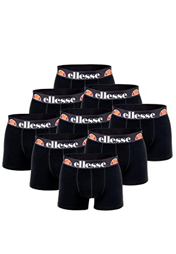 Ellesse Boxershorts Fashion Boxer Herren Trunk Shorts Unterwäsche 9er Pack, Farbe:Black/Black/Black, Bekleidungsgröße:M von Ellesse