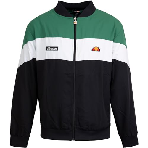 Ellesse Brolo Trackjacket Jacke (DE/NL/SE/PL, Alphanumerisch, XL, Regular, Regular, black/green) von Ellesse