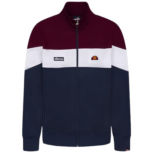 Ellesse Caprini Track Top Jacket - Burgundy/Navy-L von Ellesse