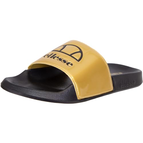 Ellesse Fellentini Slides Badelatschen (gold/black, EU Schuhgrößensystem, Erwachsene, Numerisch, M, 40) von Ellesse