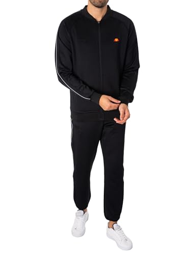 Ellesse Herren Bunero-Trainingsanzug, Schwarz, M von Ellesse