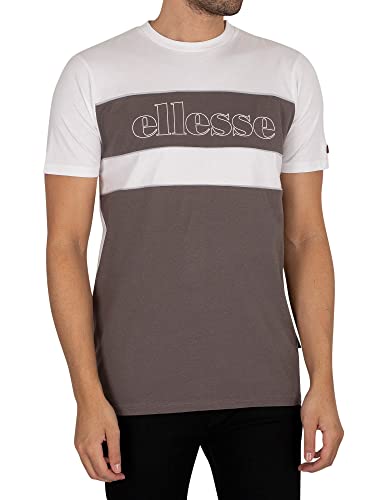 Ellesse Herren Coppia-Grafik-T-Shirt, Weiß, M von Ellesse