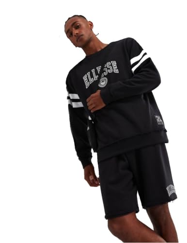 Ellesse Herren Sweatshirt Vivar, Farbe:Washed Black, Größe:L von Ellesse