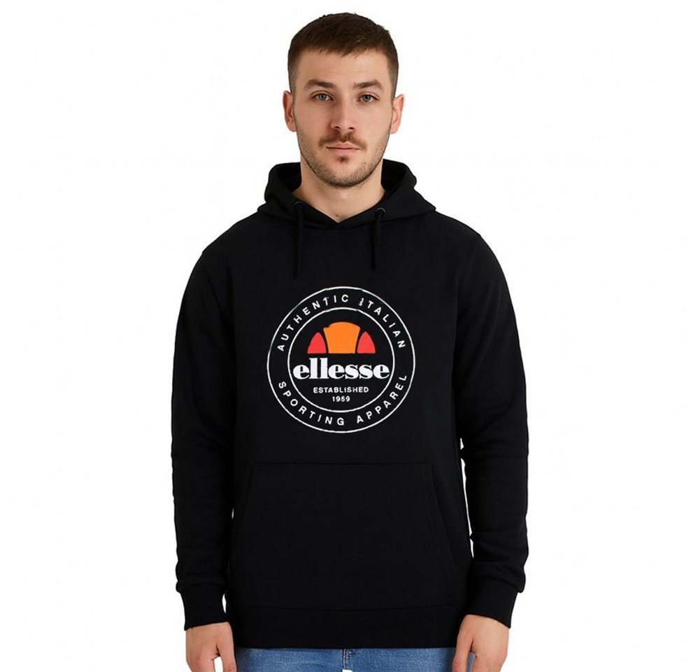 Ellesse Hoodie ELLESSE Sweatshirt mit Kapuze Herren Schwarz S-XXL Ellesse Herren Sweatshirt mit Kapuze von Ellesse