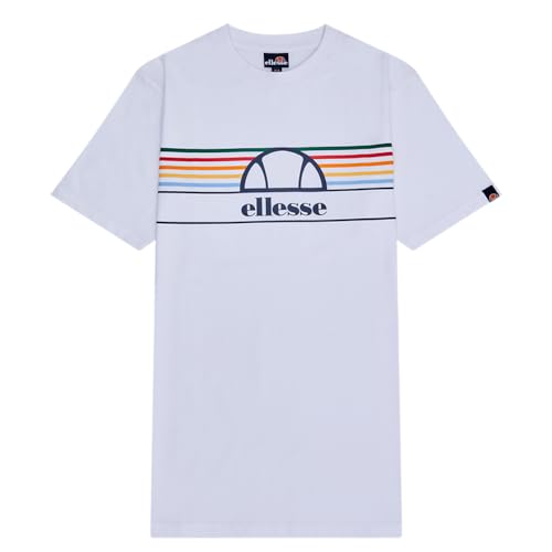 Ellesse Langsam weißes T-Shirt, Synthetik, Herren, Größe: L, weiß von Ellesse