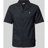 Ellesse Regular Fit Freizeithemd mit Allover-Muster Modell 'ZABENI' in Black, Größe L von Ellesse