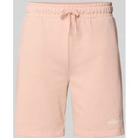 Ellesse Regular Fit Sweatshorts mit Label-Print Modell 'MOLLA' in Altrosa, Größe S von Ellesse