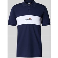 Ellesse Slim Fit Poloshirt mit Label-Print Modell 'MACKENNA' in Dunkelblau, Größe XXL von Ellesse