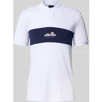 Ellesse Slim Fit Poloshirt mit Label-Print Modell 'MACKENNA' in Weiss, Größe XXL von Ellesse