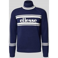 Ellesse Strickpullover mit Stehkragen Modell 'PELLINI' in Dunkelblau, Größe XL von Ellesse