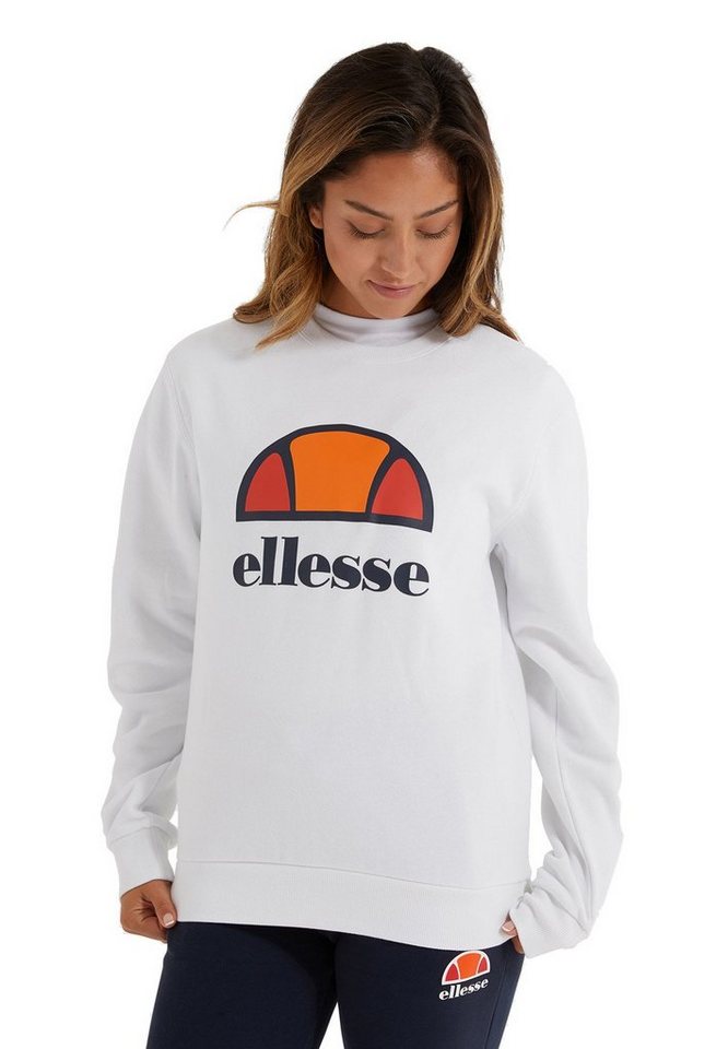 Ellesse Sweater Ellesse Damen Sweater CORNEO SWEATSHIRT White Weiß von Ellesse