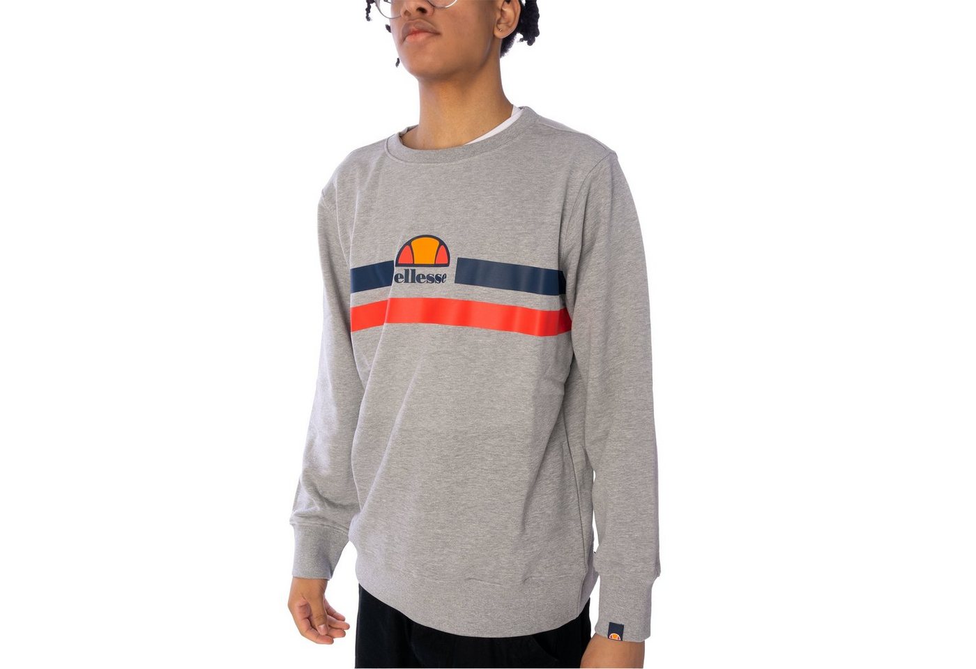 Ellesse Sweater Ellesse Prella Sweatshirt Herren Sweatpulli grey meliert (1-tlg) von Ellesse