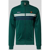 Ellesse Sweatjacke mit Label-Patch Modell 'VICENZA TRACK' in Dunkelgruen, Größe L von Ellesse