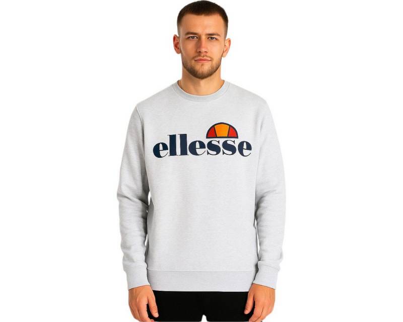 Ellesse Sweatshirt Herren Pullover Pulli Sweater grau und schwarz S M L XL XXL von Ellesse